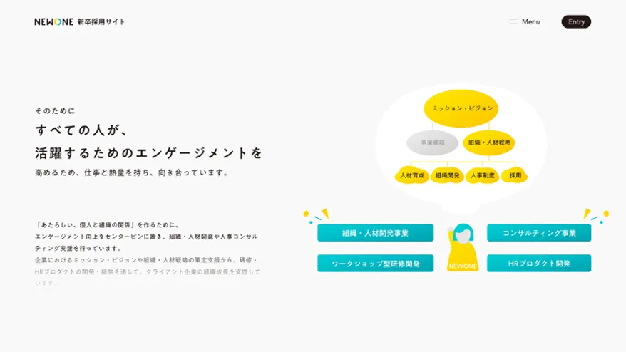 NEWONE新卒採用サイト